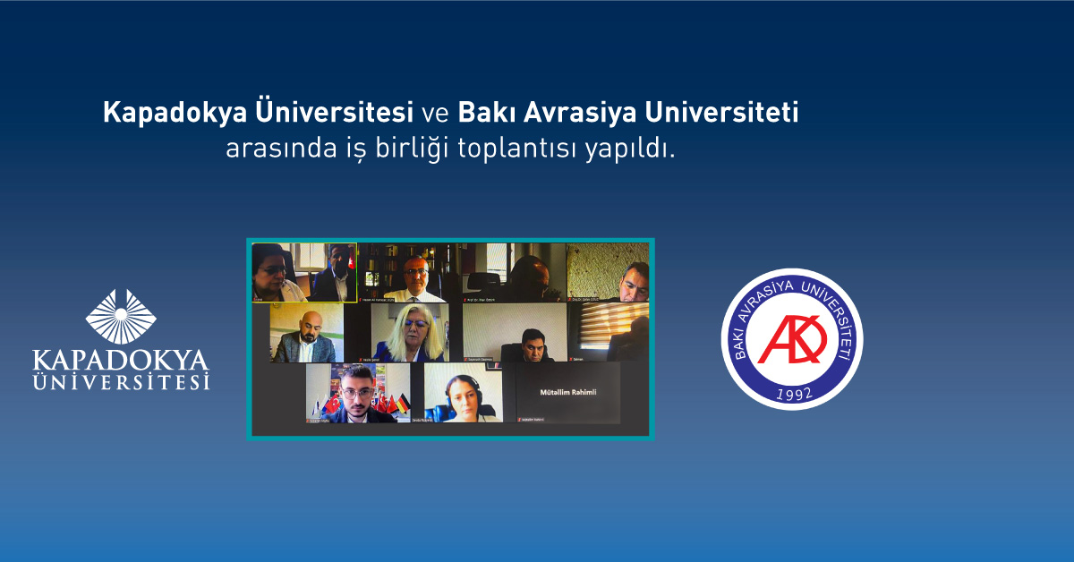 KÜN ve Bakı Avrasiya Universiteti arasında iş birliği toplantısı yapıldı