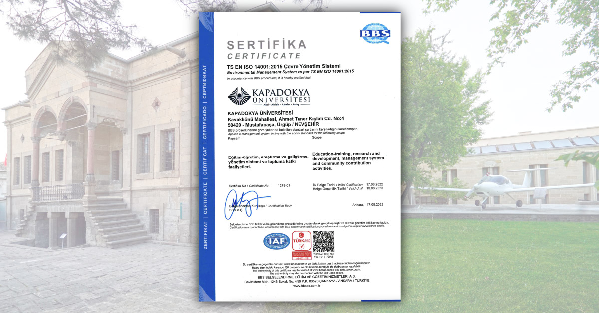 Çevreye verdiğimiz değer sertifikalandırıldı