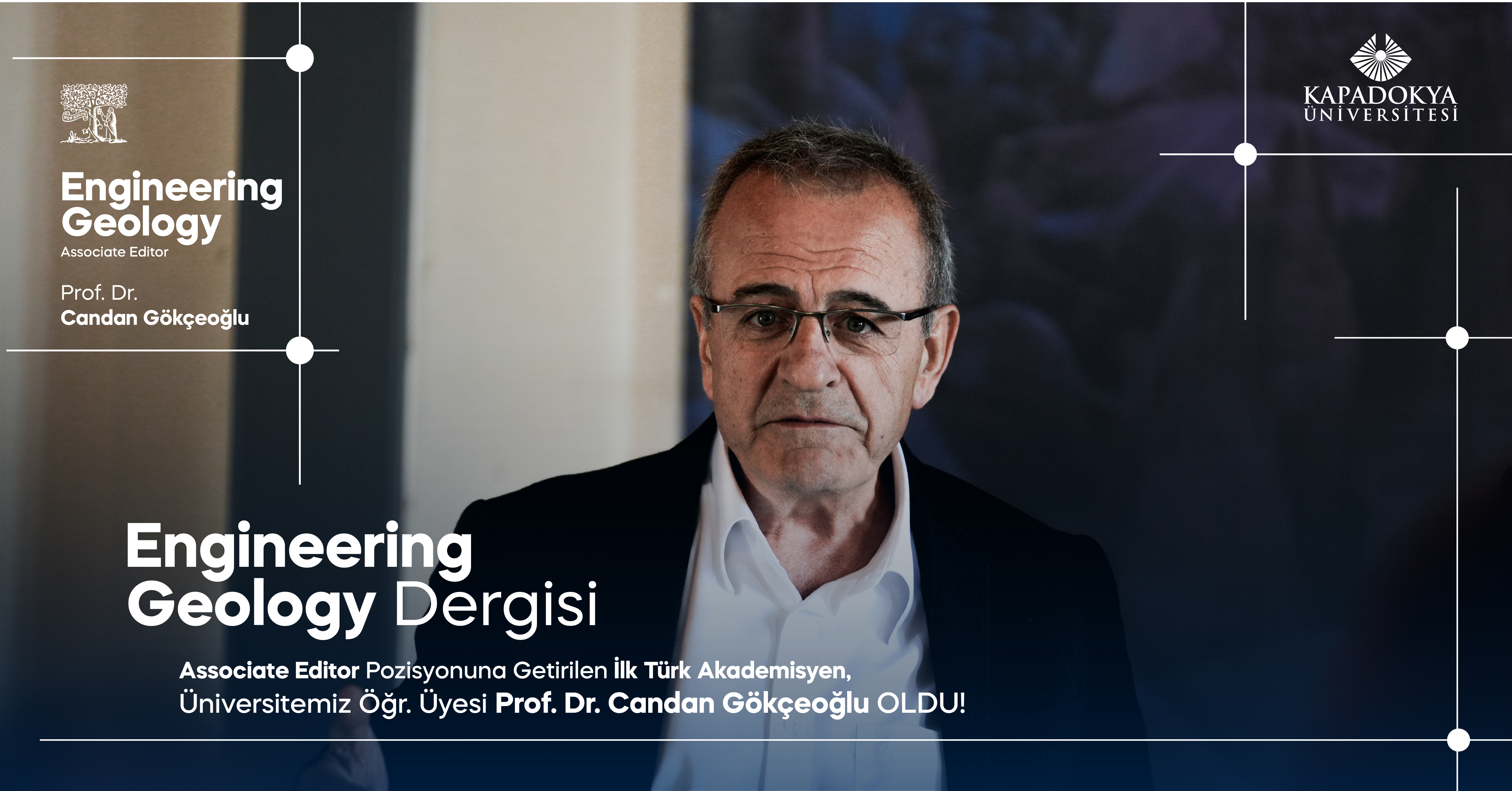 Engineering Geology Dergisi Associate Editor Pozisyonuna Getirilen İlk Türk Akademisyen, Üniversitemiz Öğr. Üyesi Prof. Dr. Candan Gökçeoğlu Oldu
