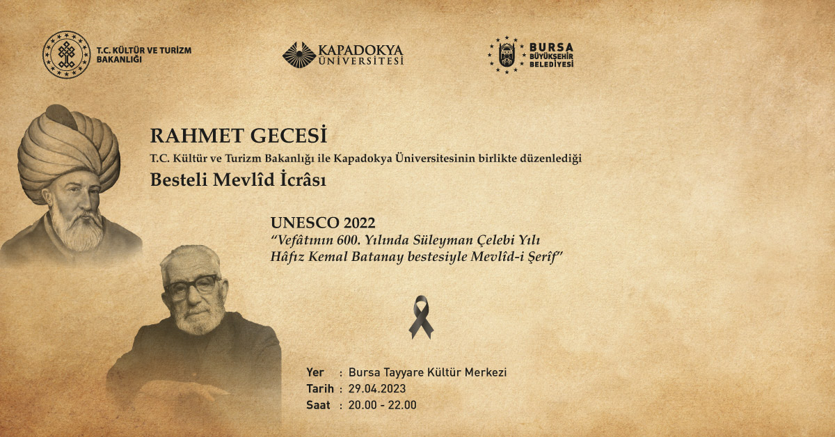 Besteli Mevlid, Mevlid’in kaleme alındığı Bursa’da ilk kez seslendirilecek