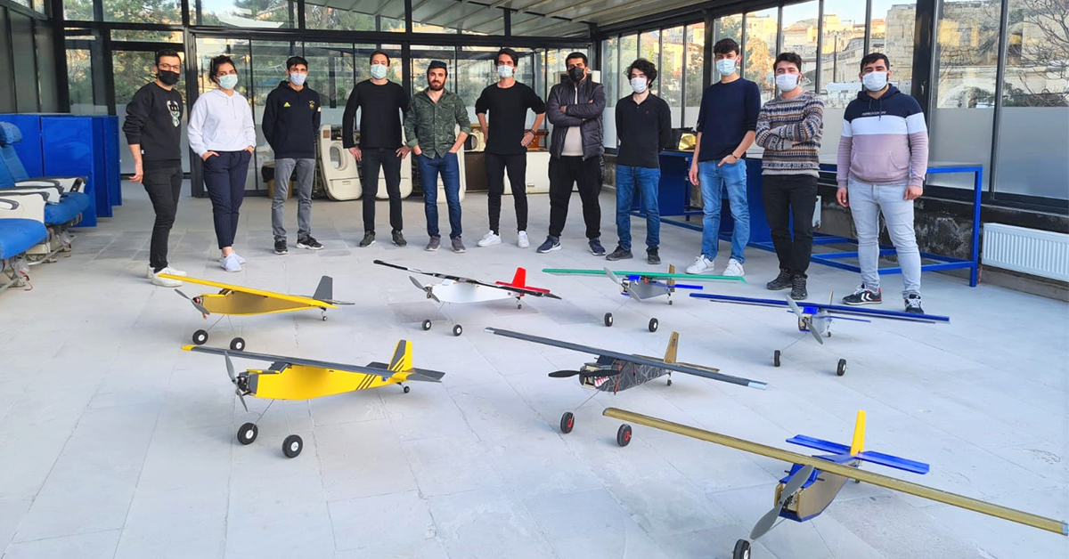 Öğrencilerimizin Ürettiği Model Uçaklar  Ürgüp’te Gökyüzüne Yükseldi