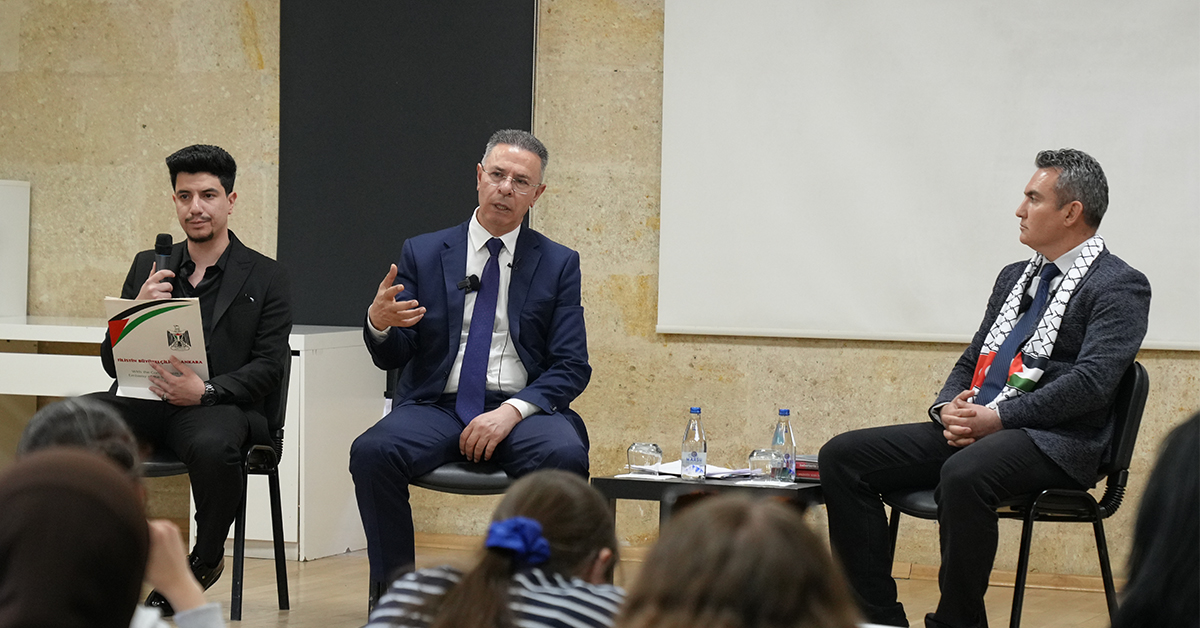 Filistin Devleti Ankara Büyükelçisi Faed Halid Abd Mustafa Üniversitemizi Ziyaret Etti