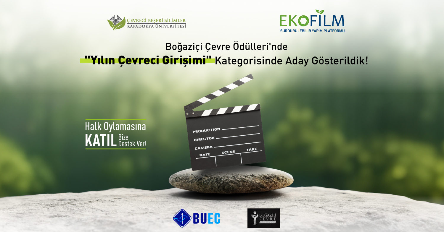 EkoFilm Platformu, Boğaziçi Çevre Ödülleri'nde ‘Yılın Çevreci Girişimi’ Adayı