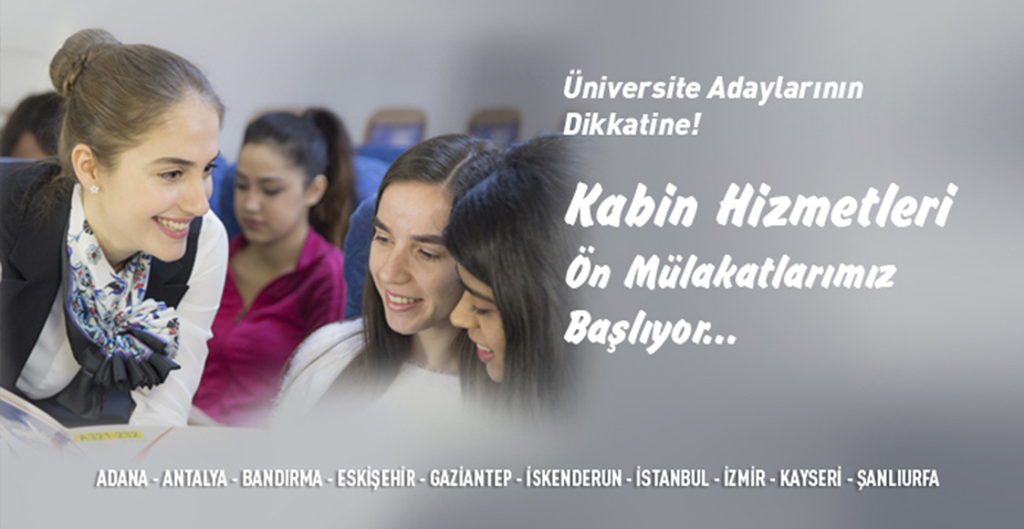 Kabin Hizmetleri Programı Ön Mülakatlarımızı Online Yapıyoruz