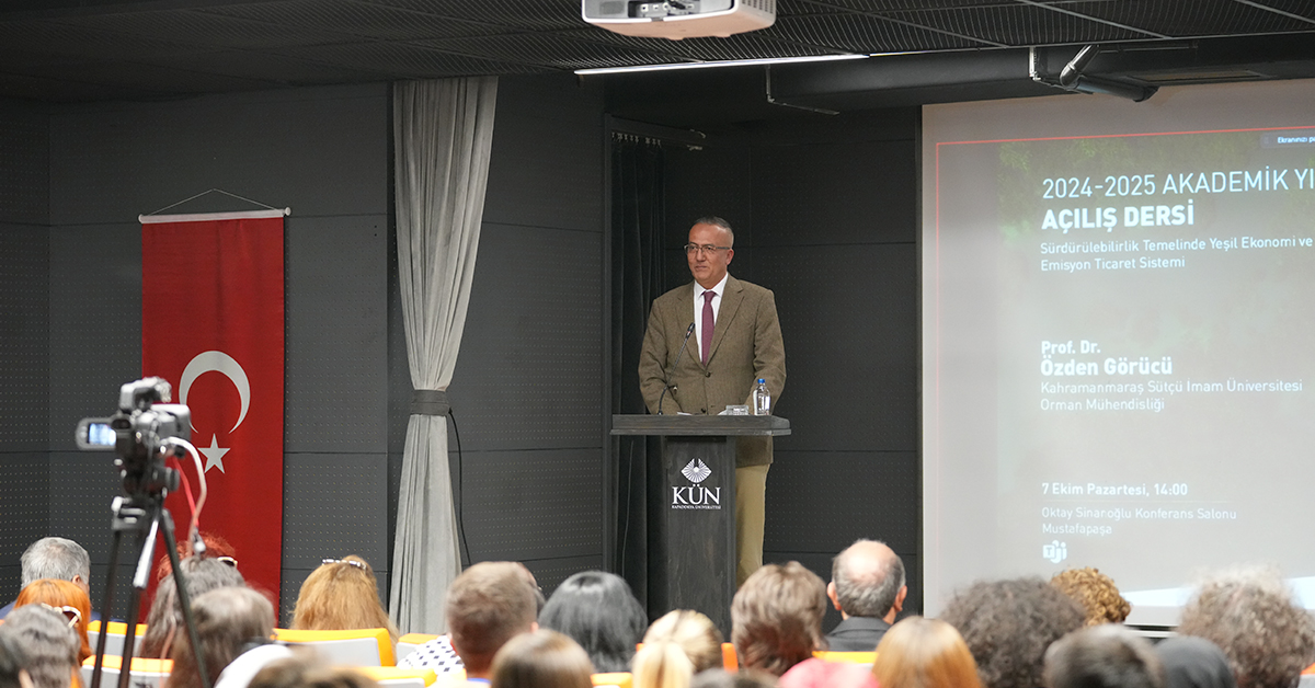 Üniversitemizin 2024-2025 Akademik Yılı Açılış Dersi konuğu Prof. Dr. Özden Görücü oldu