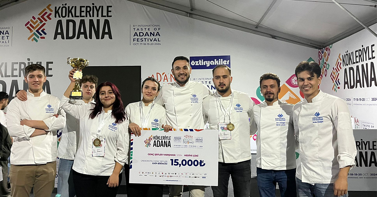 Genç Şeflerimiz 8. Uluslararası Adana Lezzet Festivali'nde Birinci!