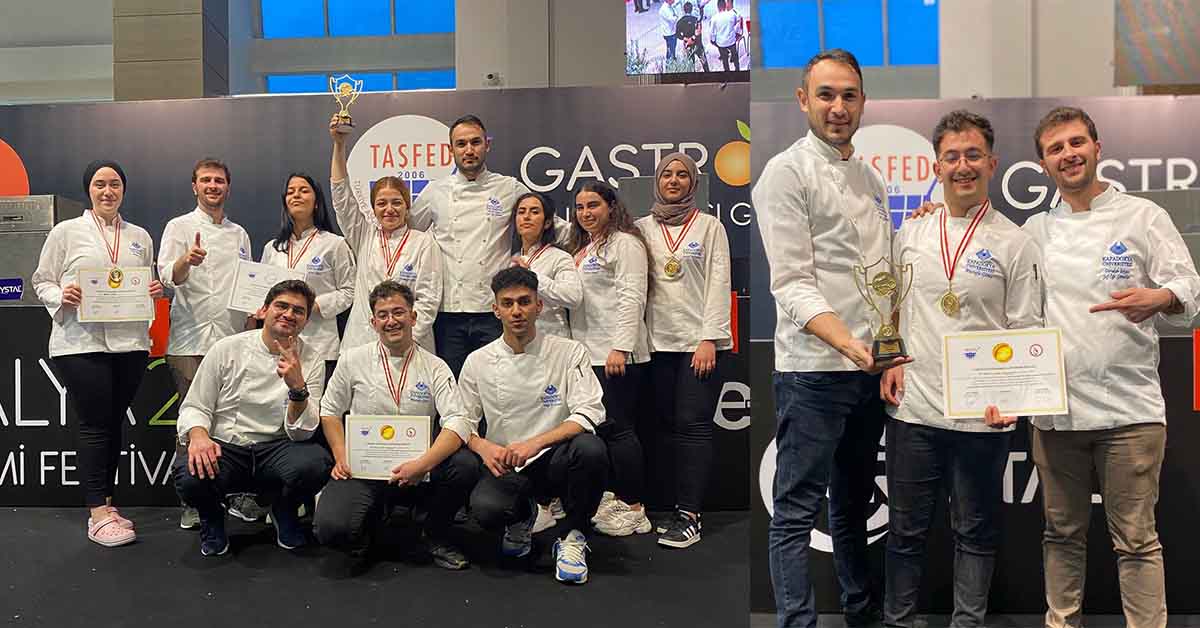 Üniversitemizden GastroAntalya 2021’de 10 madalya 1 kupa!