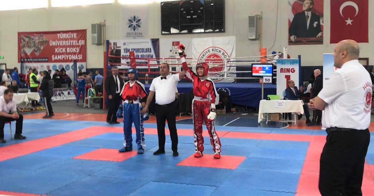 Üniversiteler Türkiye Kick Boks Şampiyonası'nda Gururlandıran Sonuç