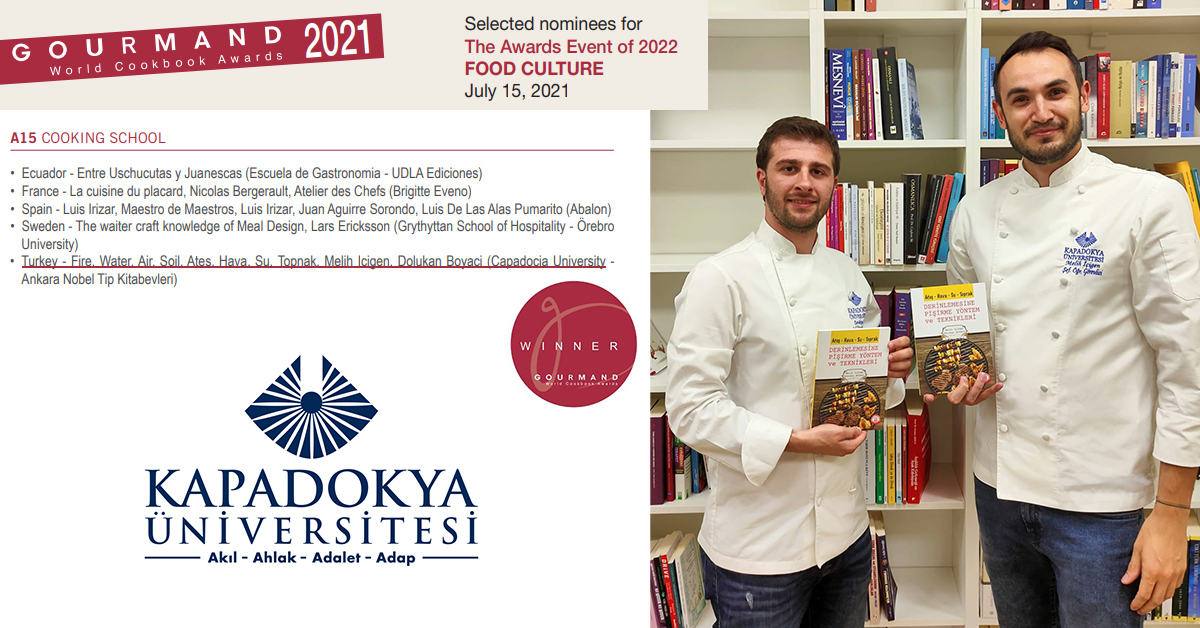 Gourmand 2021’de kazananlar listesindeyiz